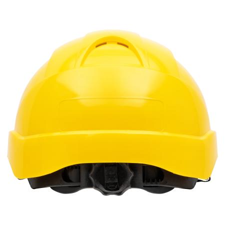 Nitras Head Protect 9500 Schutzhelm mit Größenregulierung und Kinnriemen, gelb